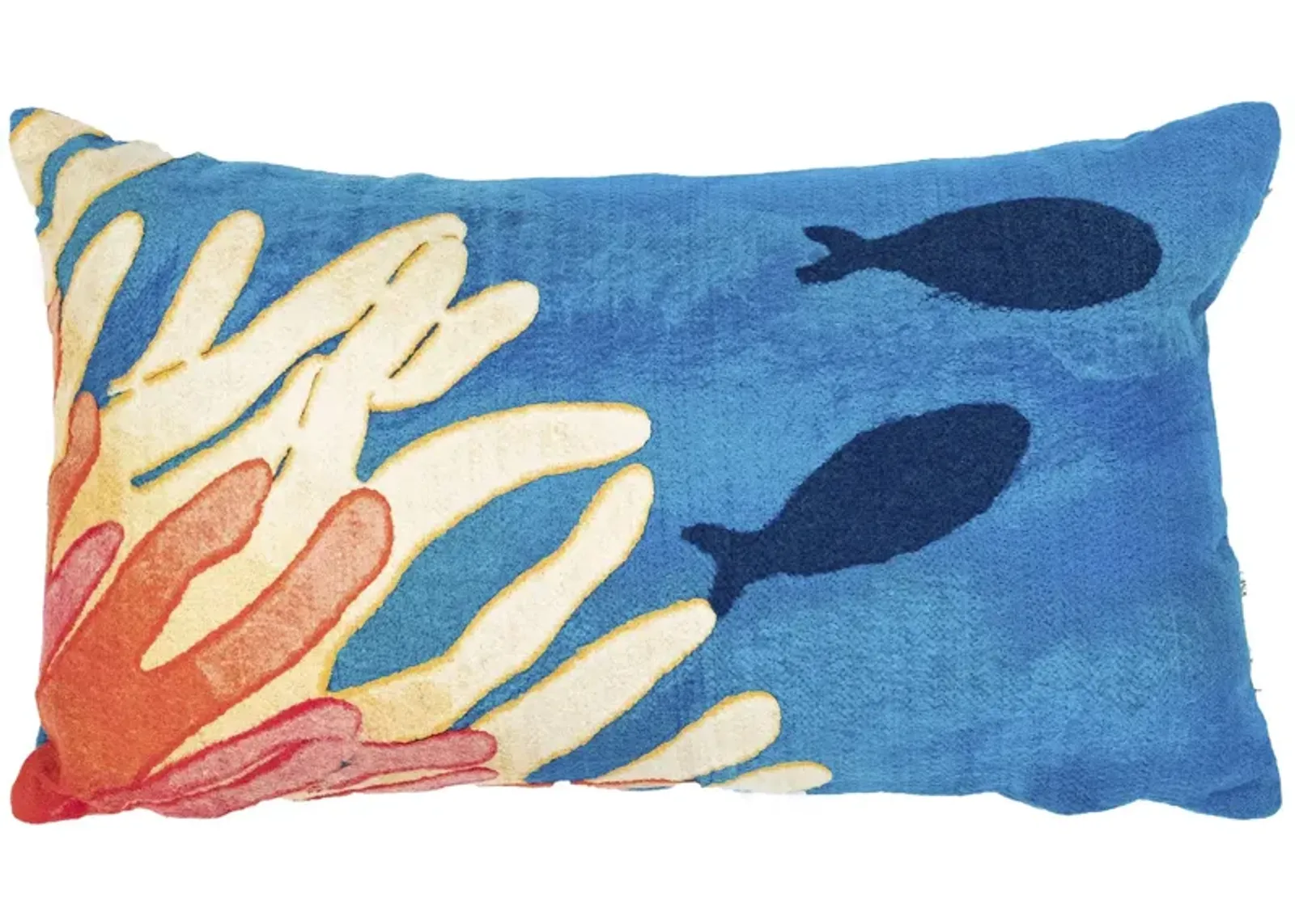 Liora Manne Visions III Reef and Fish Pillow in Coral by Trans-Ocean Import Co Inc