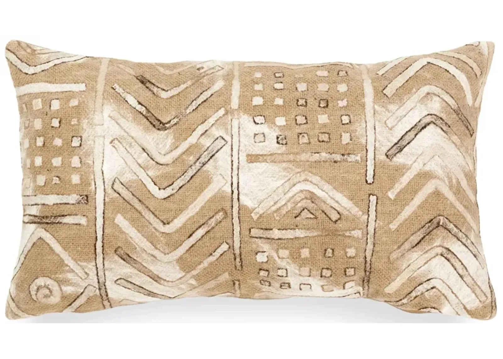 Liora Manne Visions III Bambara Pillow in Beige by Trans-Ocean Import Co Inc