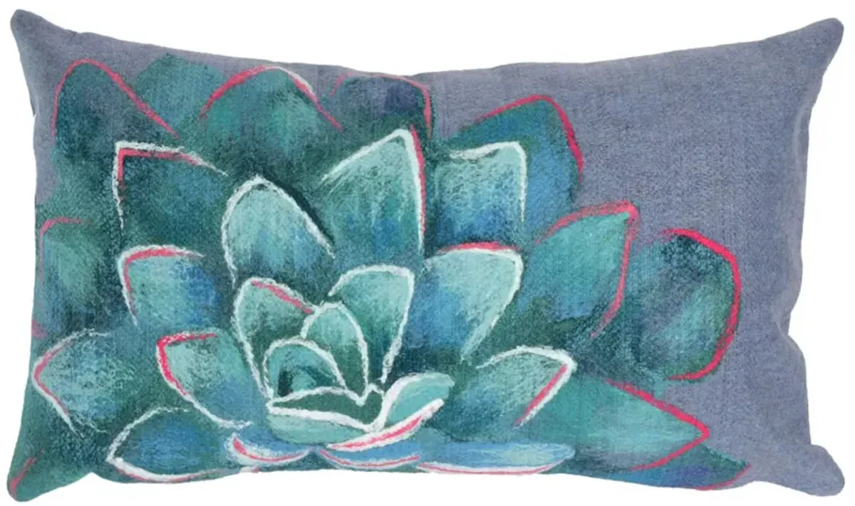 Liora Manne Visions III Succulent Pillow in Blue by Trans-Ocean Import Co Inc