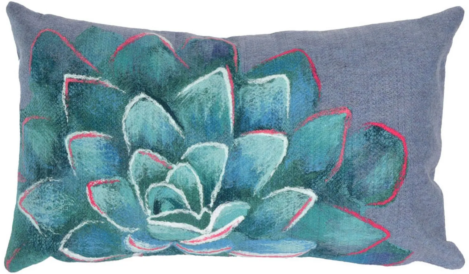 Liora Manne Visions III Succulent Pillow in Blue by Trans-Ocean Import Co Inc