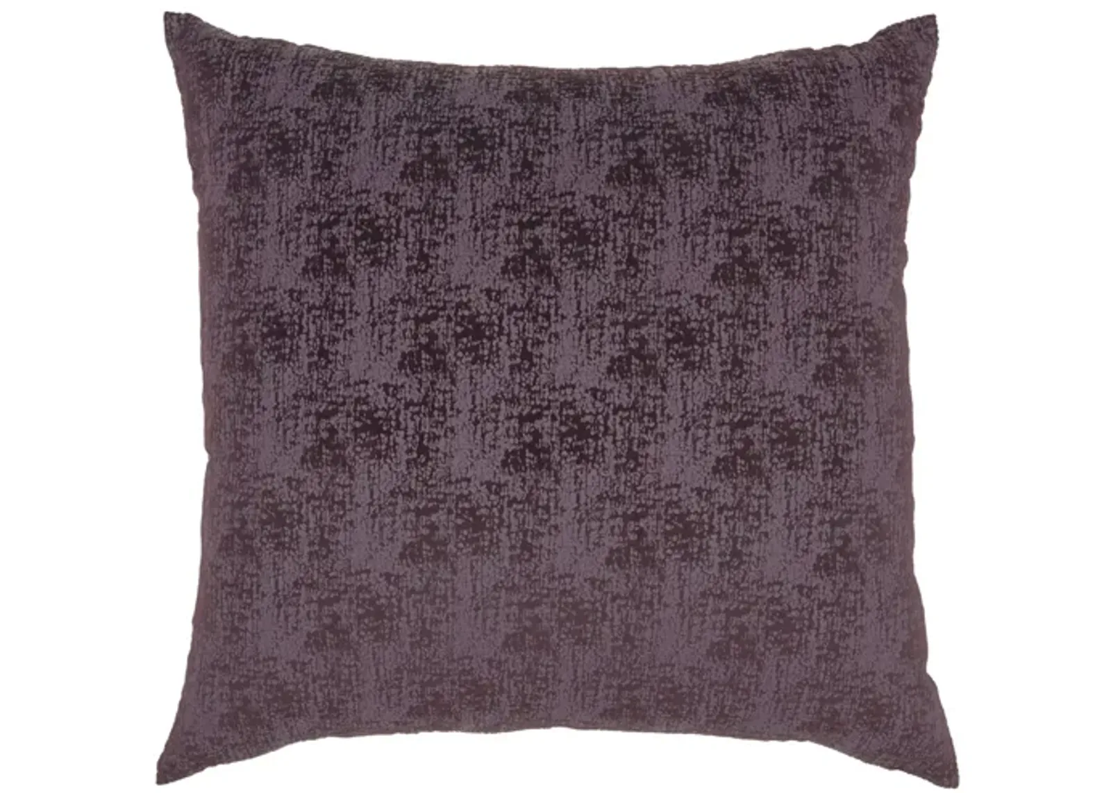 Mina Victory 22" Erased Velvet Throw Pillow in Plum by Nourison