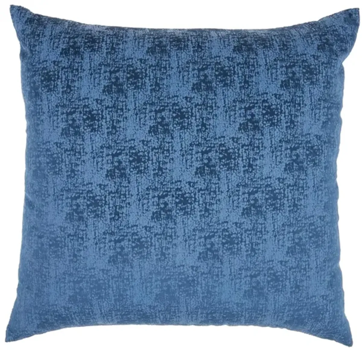 Mina Victory 22" Erased Velvet Throw Pillow in Navy by Nourison