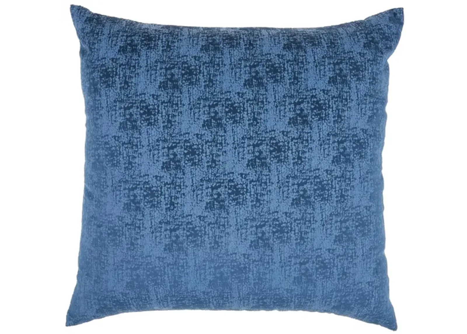 Mina Victory 22" Erased Velvet Throw Pillow in Navy by Nourison