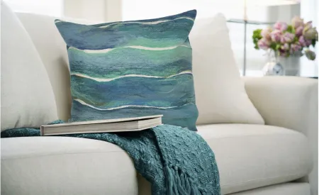 Visions IV Swell Accent Pillow in Pool by Trans-Ocean Import Co Inc