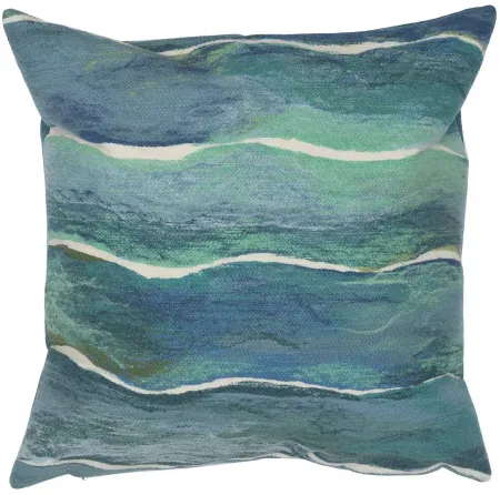 Visions IV Swell Accent Pillow in Pool by Trans-Ocean Import Co Inc
