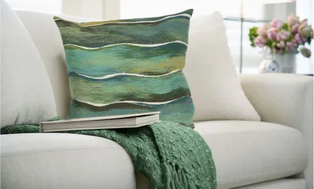 Visions IV Swell Accent Pillow in Seaglass by Trans-Ocean Import Co Inc