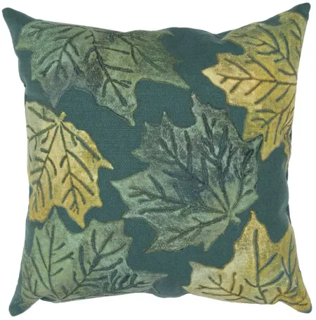 Visions IV Leaf Toss Accent Pillow in Forest Green by Trans-Ocean Import Co Inc