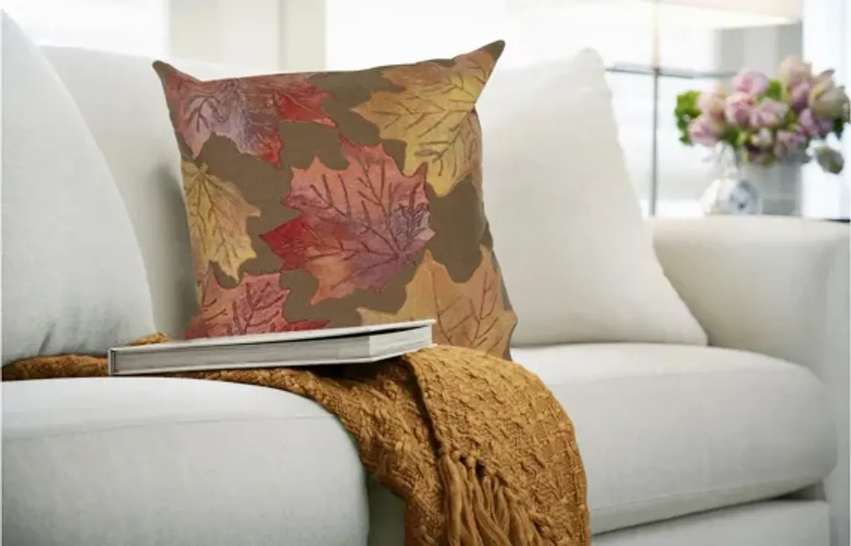 Visions IV Leaf Toss Accent Pillow