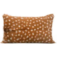 Amber Goatskin Pillow in Brown by Tov Furniture