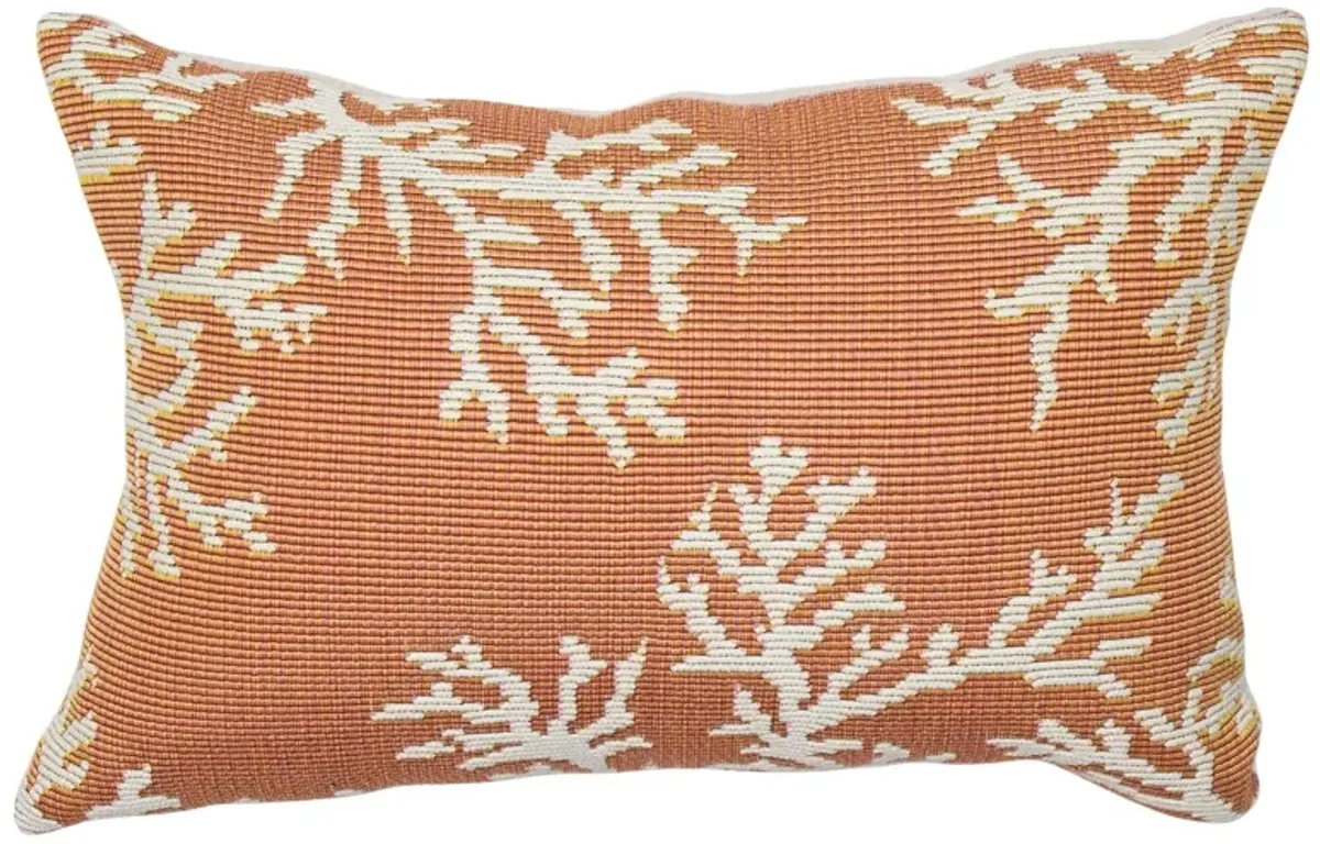 Marina Coral Edge Accent Pillow in Sunset by Trans-Ocean Import Co Inc