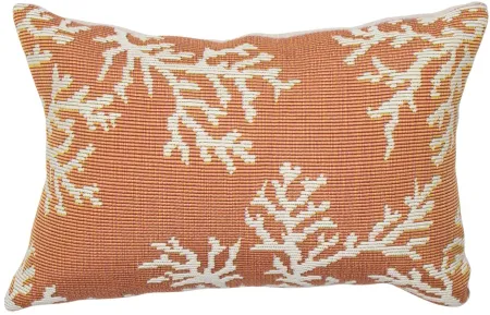 Marina Coral Edge Accent Pillow in Sunset by Trans-Ocean Import Co Inc