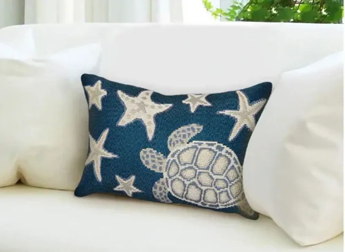 Marina Turtle And Stars Accent Pillow