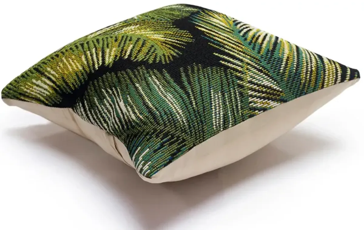 Marina Palm Border Indoor/Outdoor Pillow