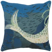 Marina Mermaids Are Real Accent Pillow in Ocean by Trans-Ocean Import Co Inc