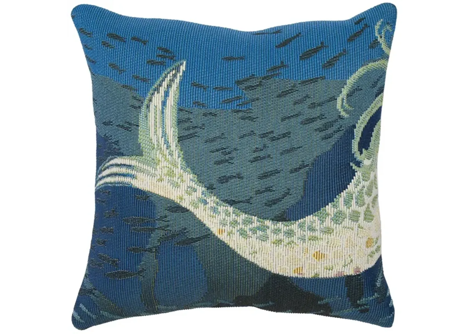 Marina Mermaids Are Real Accent Pillow in Ocean by Trans-Ocean Import Co Inc