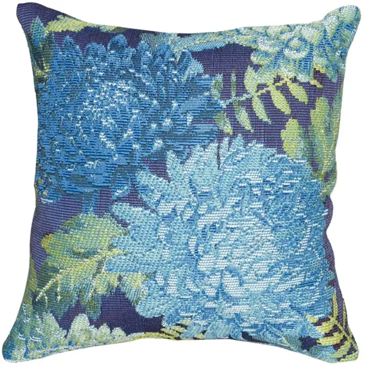 Marina Mums Accent Pillow in Blue by Trans-Ocean Import Co Inc