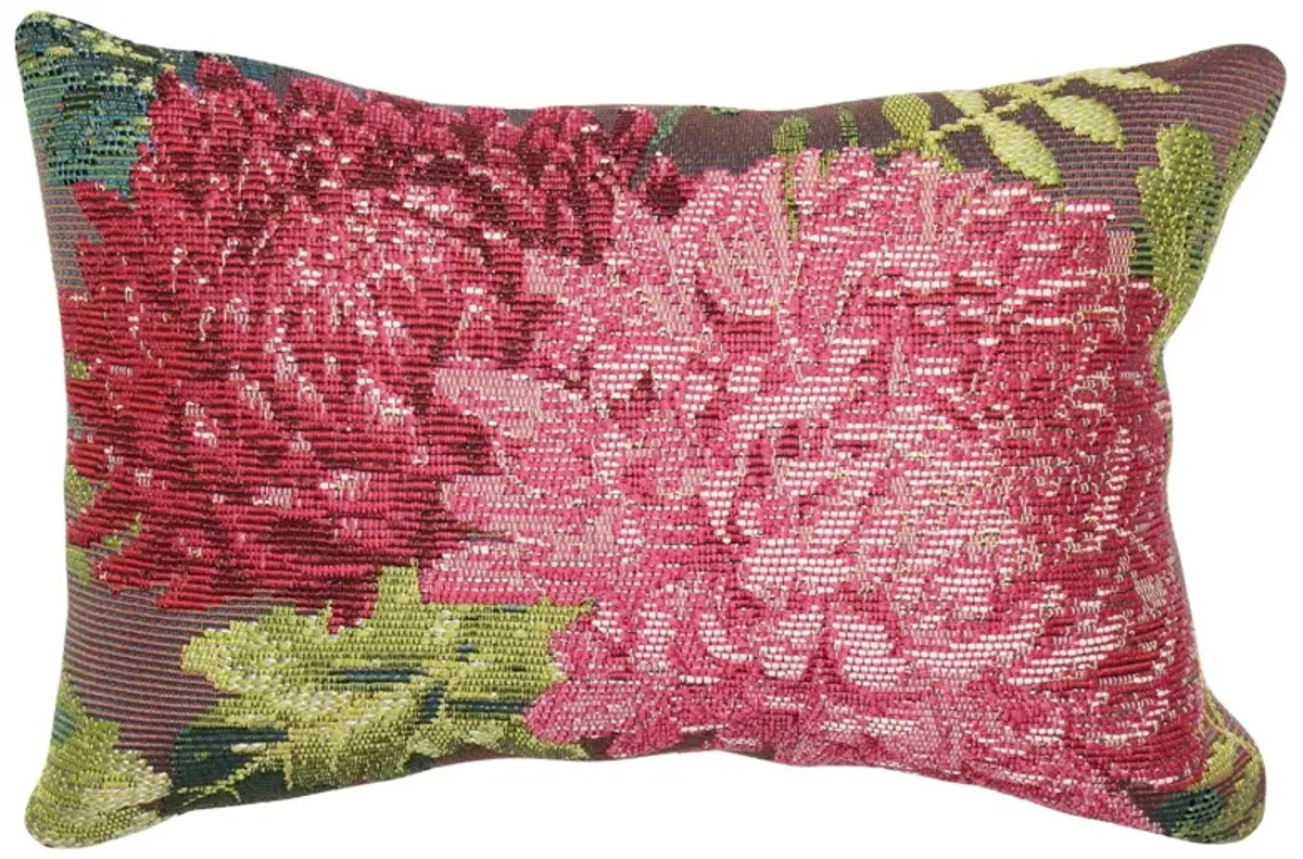 Marina Mums Accent Pillow in Fuchsia by Trans-Ocean Import Co Inc