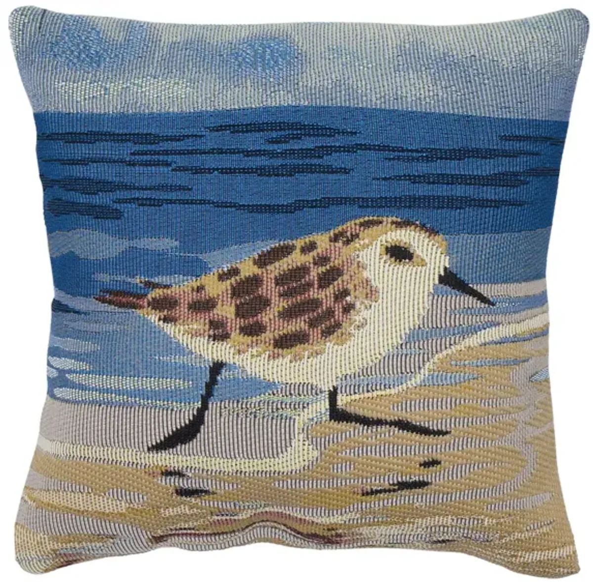 Marina Running Sandpipers Accent Pillow