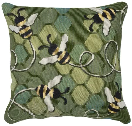 Marina Bee Free Accent Pillow in Green by Trans-Ocean Import Co Inc