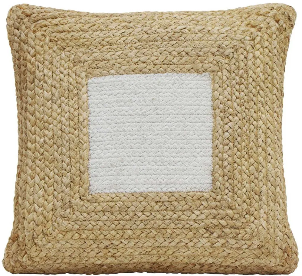 Blank Mind Accent Pillow in Natural, White by Tov Furniture
