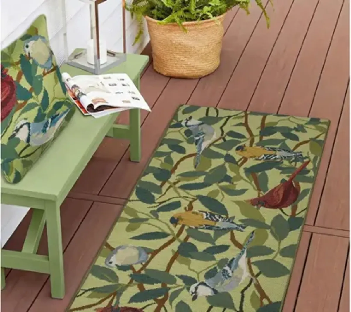 Marina Three Birds Of A Feather Accent Pillow