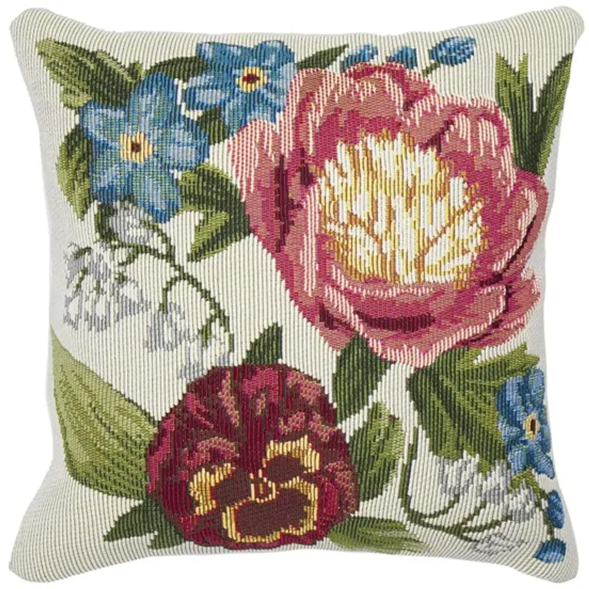 Marina Secret Garden Accent Pillow in Cream by Trans-Ocean Import Co Inc