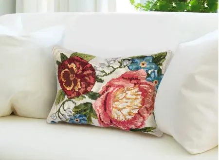 Marina Secret Garden Accent Pillow in Cream by Trans-Ocean Import Co Inc