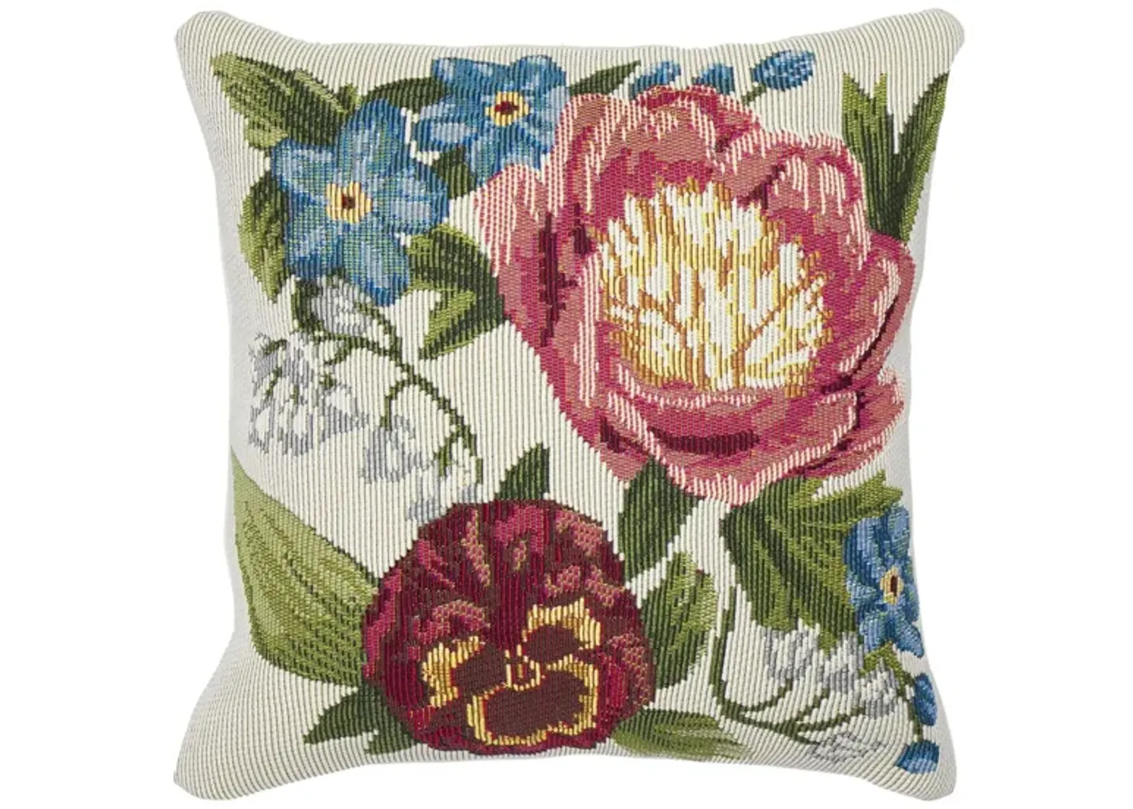 Marina Secret Garden Accent Pillow in Cream by Trans-Ocean Import Co Inc