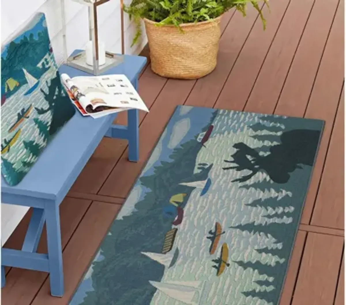 Marina Lake Life Accent Pillow