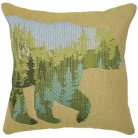 Marina Bear Mountain Accent Pillow in Natural by Trans-Ocean Import Co Inc