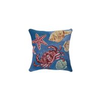 Marina Shell We Dance Accent Pillow in Aqua by Trans-Ocean Import Co Inc