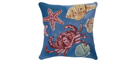 Marina Shell We Dance Accent Pillow in Aqua by Trans-Ocean Import Co Inc