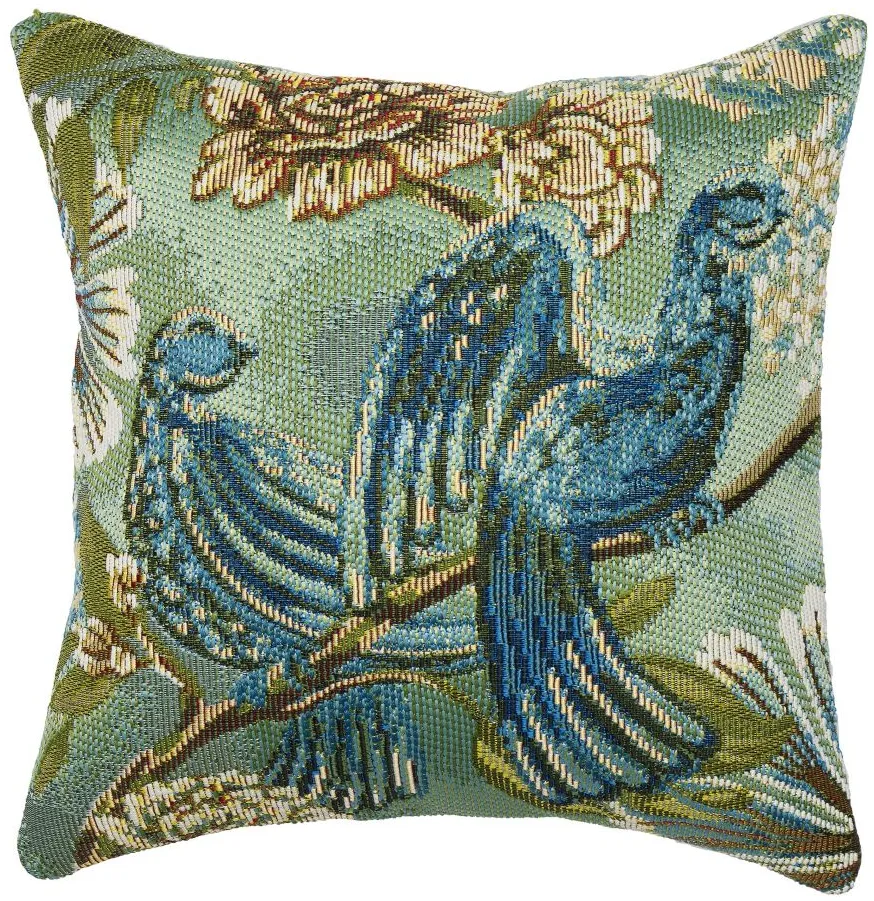 Marina Flora Fauna Accent Pillow in Sage by Trans-Ocean Import Co Inc