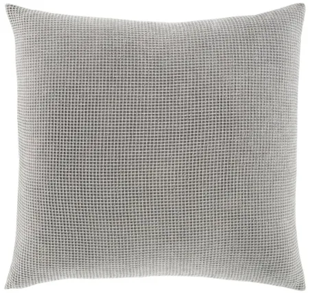 Waffle Throw Pillow in Gray by Surya