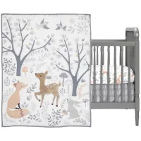 Deer Park 3-Piece Crib Bedding Set in White by Lambs & Ivy