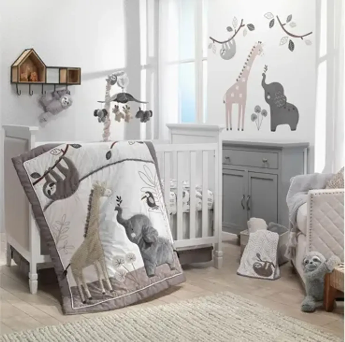 Baby Jungle 4-Piece Crib Bedding Set