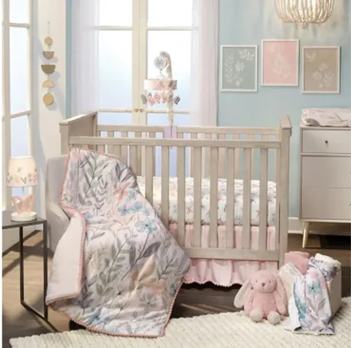 Baby Blooms 3-Piece Crib Bedding Set