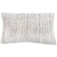Knit Throw Pillow in Grey by Safavieh