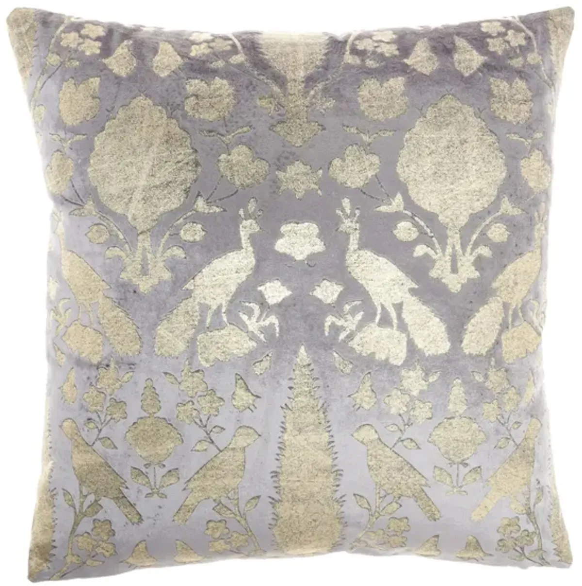 Bird Throw Pillow in Gray by Nourison