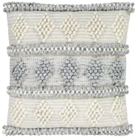 Anders 20" Down Filled Throw Pillow in Cream, Medium Gray, Khaki by Surya