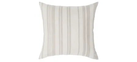 Baris 18" Poly Filled Throw Pillow in Ivory, Beige by Surya