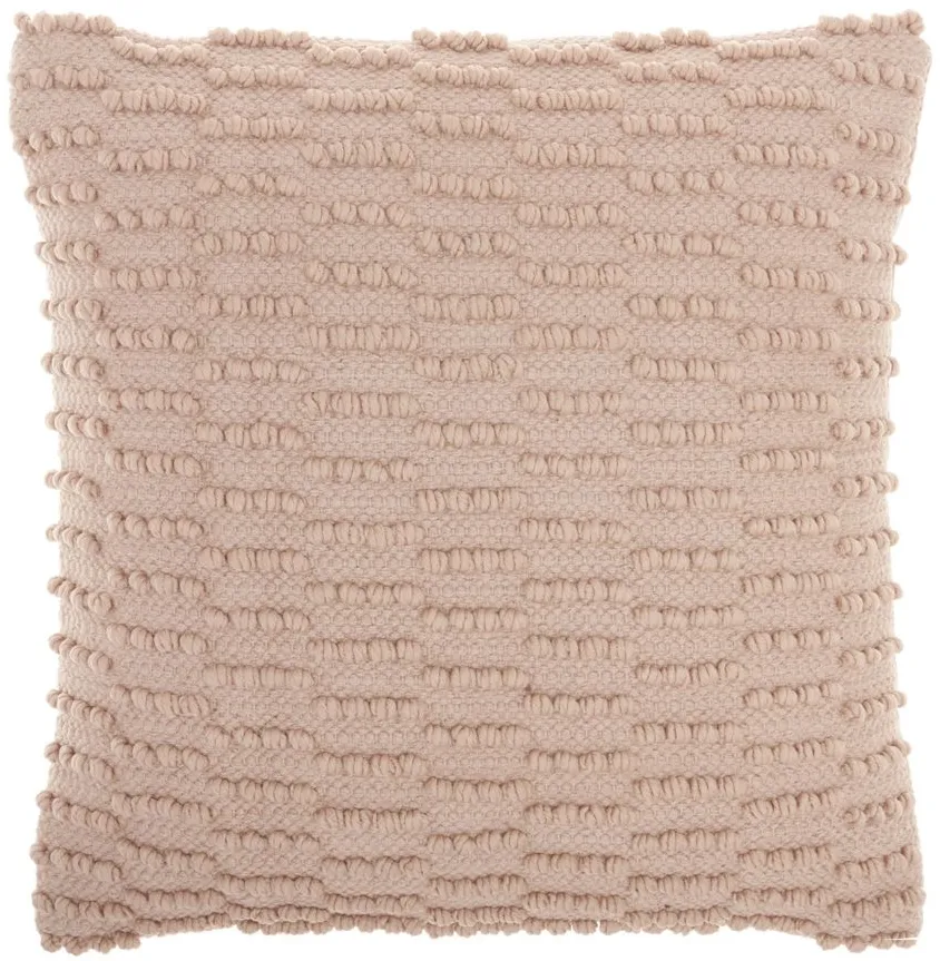 Woven Throw Pillow in Blush by Nourison