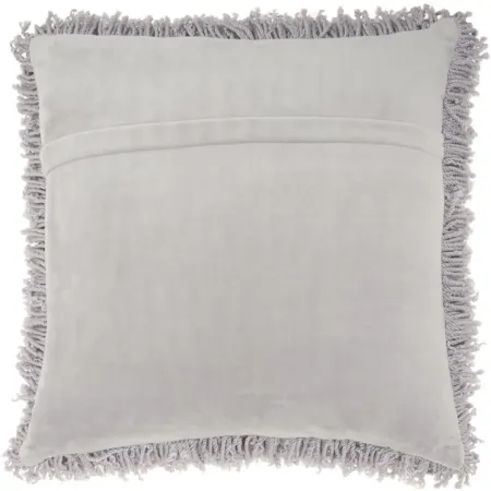 Shag Throw Pillow in Grey by Nourison