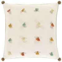 Byron Bay 20" Poly Filled Throw Pillow in Clay, Ivory, Tan, Teal, Sea Foam by Surya