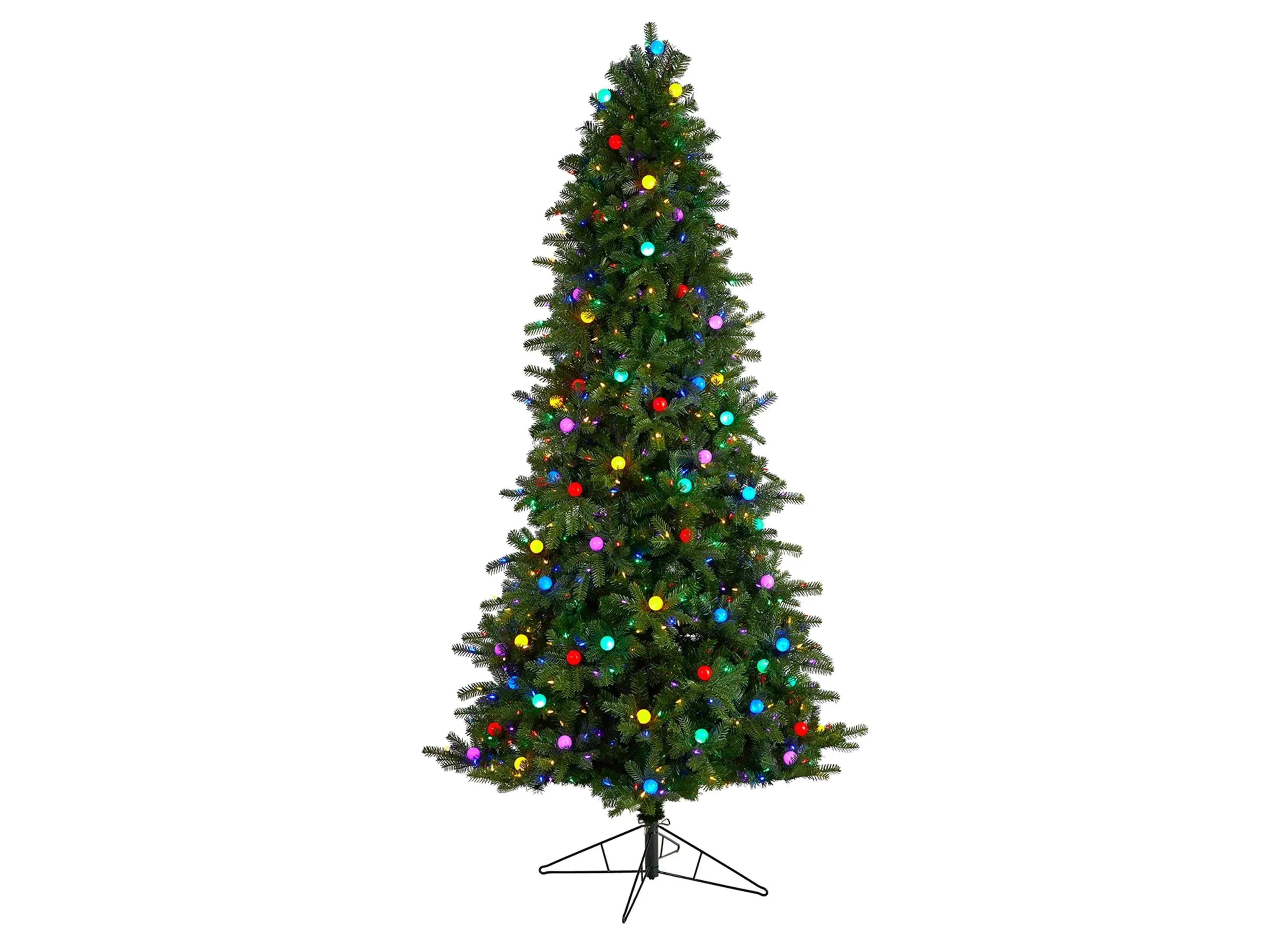 8.5' Pre-Lit Montana Mountain Fir Artificial Tree in Green by Bellanest