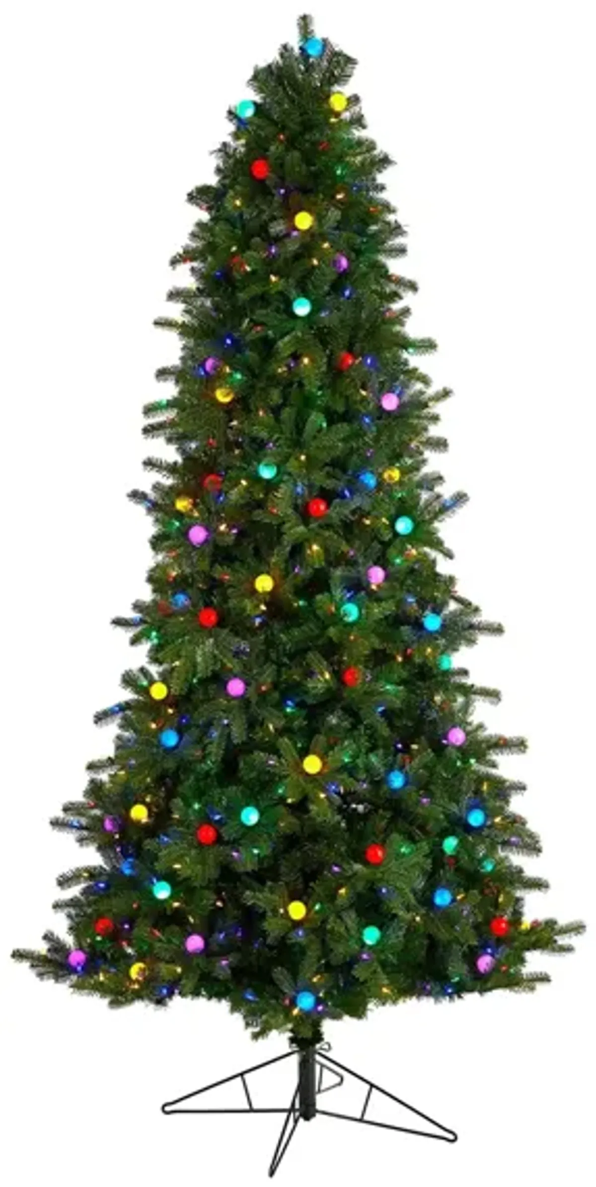 8.5' Pre-Lit Montana Mountain Fir Artificial Tree in Green by Bellanest