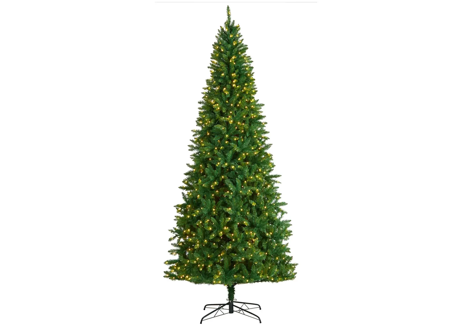 9' Pre-Lit Green Valley Fir Artificial Tree in Green by Bellanest