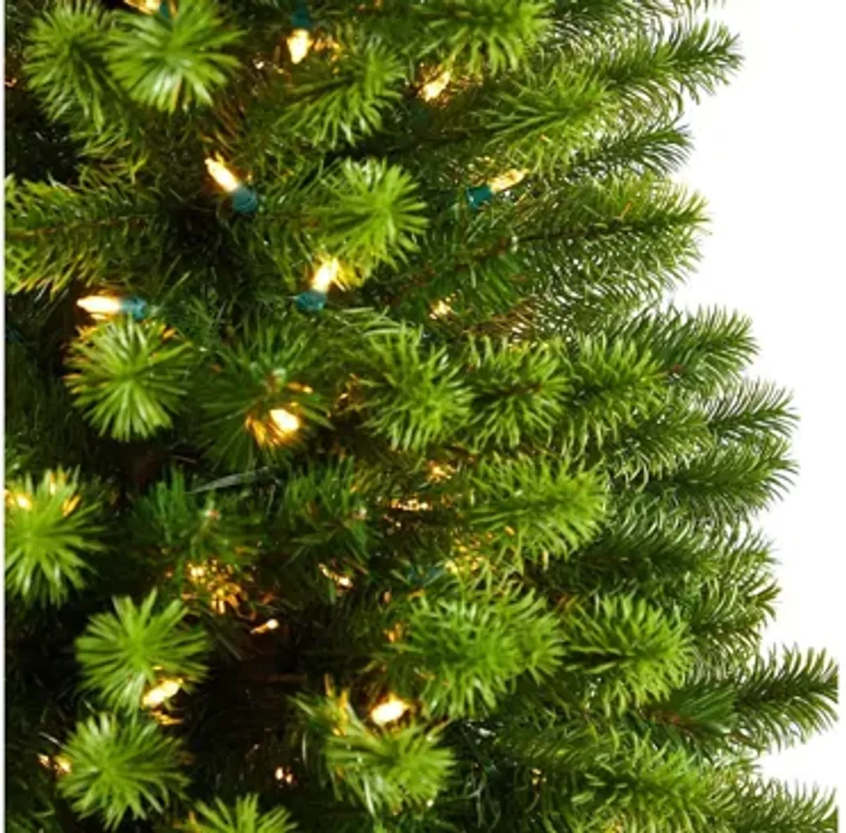 6' Pre-Lit Slim Virginia Spruce Artificial Tree