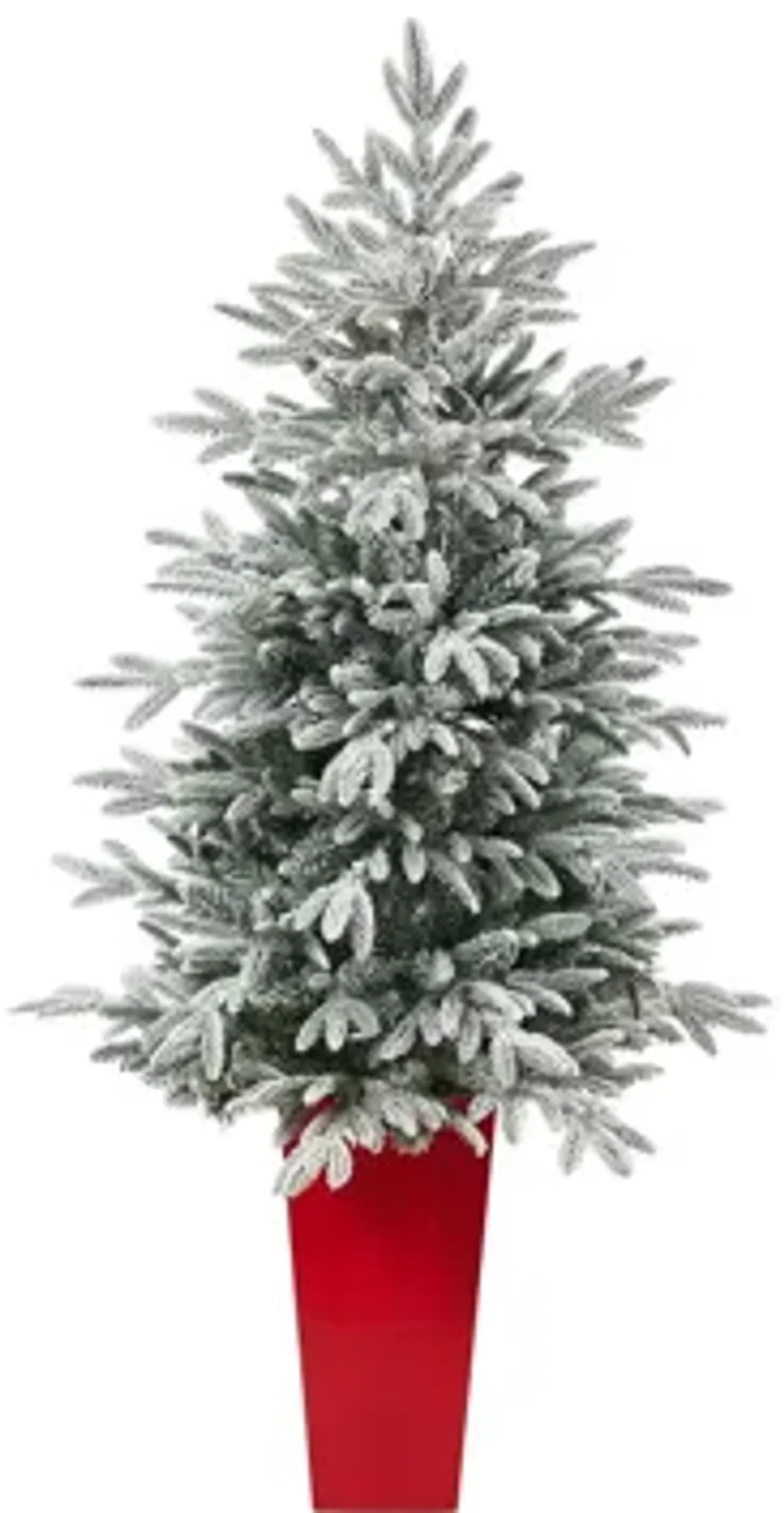 5' Pre-Lit Flocked Manchester Spruce Artificial Tree