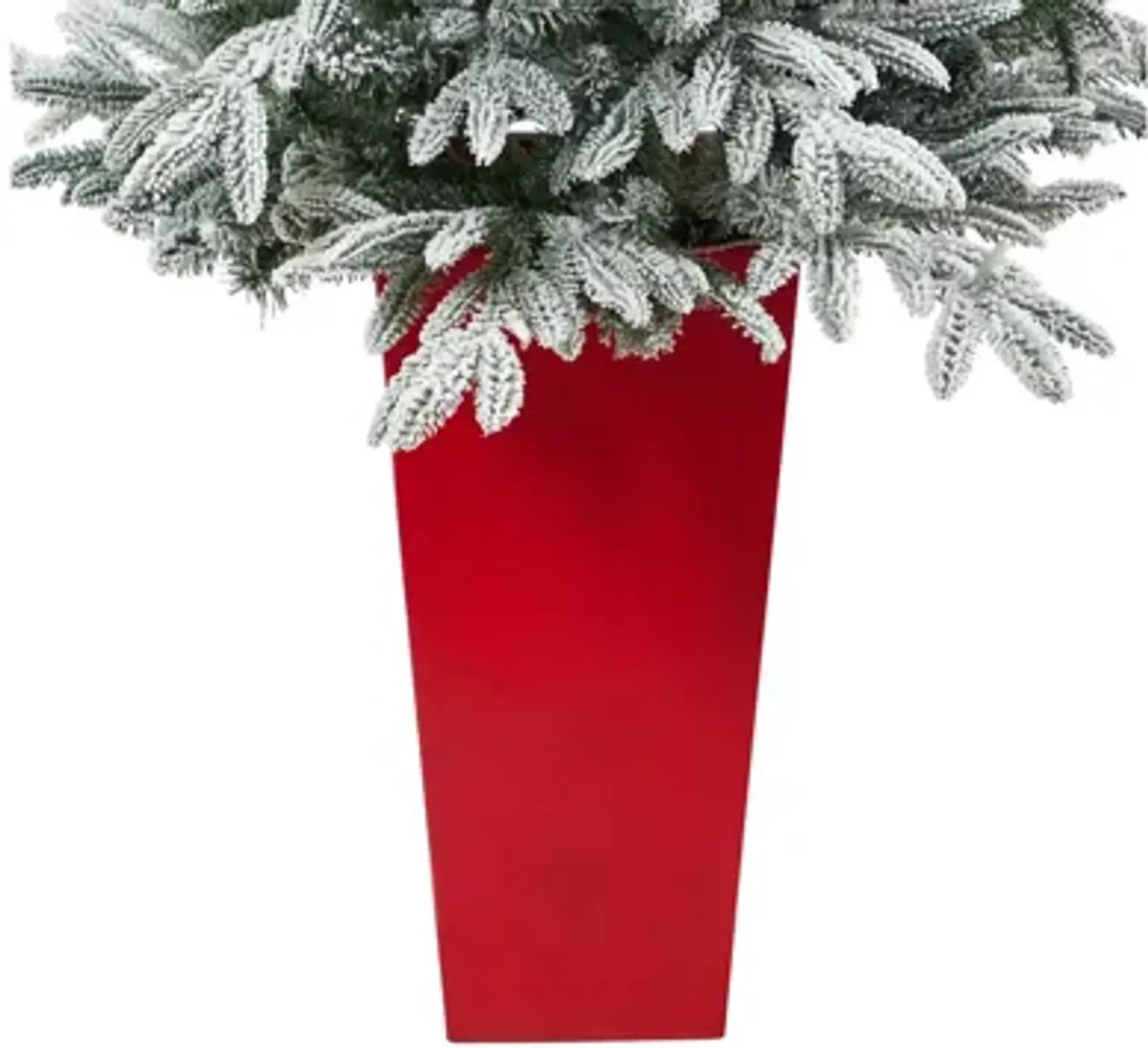 5' Pre-Lit Flocked Manchester Spruce Artificial Tree